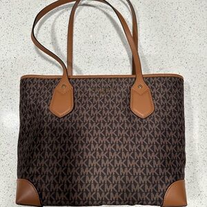 Michael Kors Signature Brown and Tan Tote